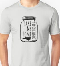 Country Roads Take Me Home NC Unisex T-Shirt