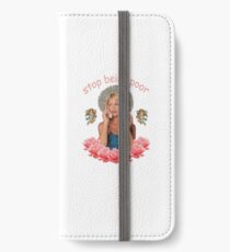 Paris Hilton 'Stop Being Poor' iPhone Wallet/Case/Skin