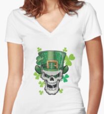 St. Patrick's Day Women's Fitted V-Neck T-Shirt