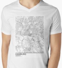 Hamburg map poster print wall art, Germany gift printable, Home and Nursery, Modern map decor for office, Map Art, Map Gifts Men's V-Neck T-Shirt