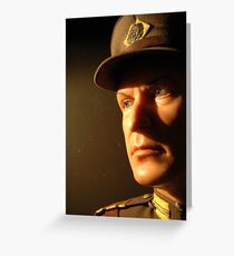 Michael Collins wax Greeting Card