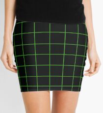 Grid Black/Apple Mini Skirt