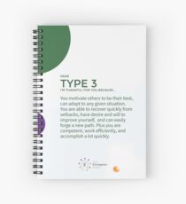 Enneagram Type 3 - Thankful for You Spiral Notebook