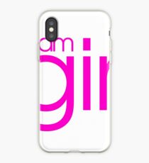 Team Girl Gender Reveal Announcement Party iPhone Case