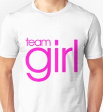 Team Girl Gender Reveal Announcement Party Unisex T-Shirt
