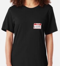 Funny Diesel Power Mechanic Hello I Love Diesel Pocket Slim Fit T-Shirt