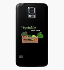 Funda/vinilo para Samsung Galaxy Vegetarier Vegan Vegetables never scream