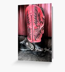 Lonely Cowboy Boot Greeting Card