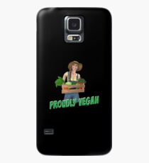 Funda/vinilo para Samsung Galaxy Vegetarier Proudly Vegan Lady