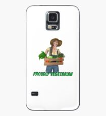 Funda/vinilo para Samsung Galaxy Proudly Vegetarian Lady / Vegetarisch / Vegetarier