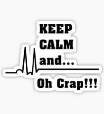 Funny Nurse Cardiac Rhythm Sticker