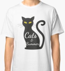 Cats and Summer tshirt for women Classic T-Shirt