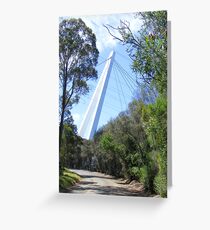 Batman Bridge - & Santa's sleigh and helpers in the sky Greeting Card