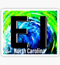 Emerald Isle NC Big Wave Sticker