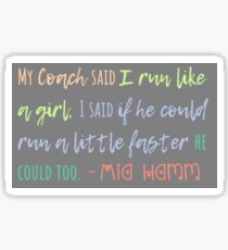 Mia Hamm Quotes Sticker