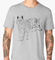 Two timber wolves Men's Premium T-Shirt