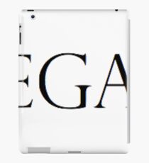 Vegan (Black and White) iPad Case/Skin
