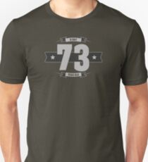 B-day 73 (Light&Darkgrey) Unisex T-Shirt
