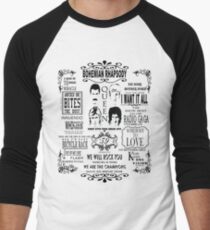 Queen Songs Men's Baseball ¾ T-Shirt