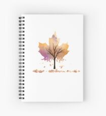Falling Leaves Spiral Notebook