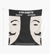 V for Vendetta Minimal Movie Poster Wall Tapestry