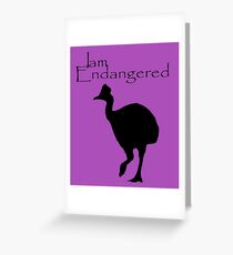 I am Endangered Greeting Card