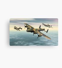 A Flight of Avro Lancaster bombers Metal Print