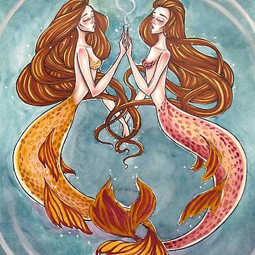 Mermaid Twins Poster for Sale by thorain