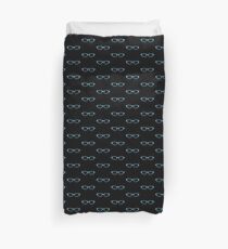 Blue 50s Glasses Duvet Cover