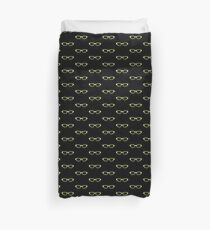 Green 50s Glasses Duvet Cover
