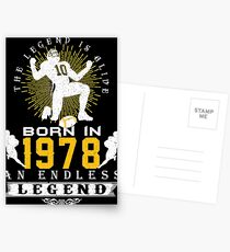 The 'Football' Legend Is Alive - Born In 1978 Postcards