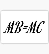 Marginal Benefit Equals Marginal Cost Sticker