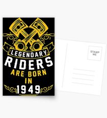 Legendary Riders Are Born In 1949 Postcards