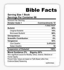 Bible Facts (stickers) Sticker