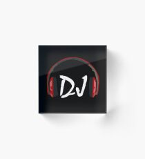 DJ Headphone Acrylic Block