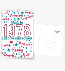 Made In 1978 - Aged To Perfection Postcards