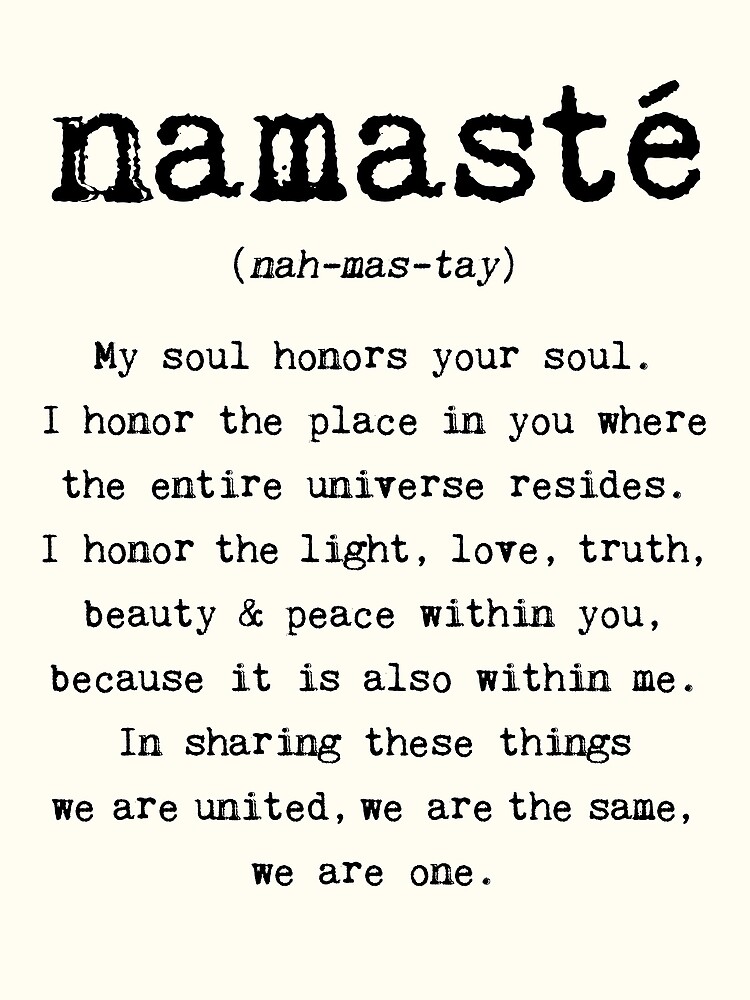 Namaste. von wolfandbird