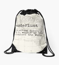 Wanderlust Drawstring Bag
