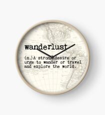 Wanderlust Clock