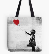 Banksy - Girl with a balloon Tote Bag