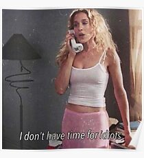 I don't have time for idiots Poster