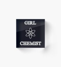 Girl Chemist Acrylic Block