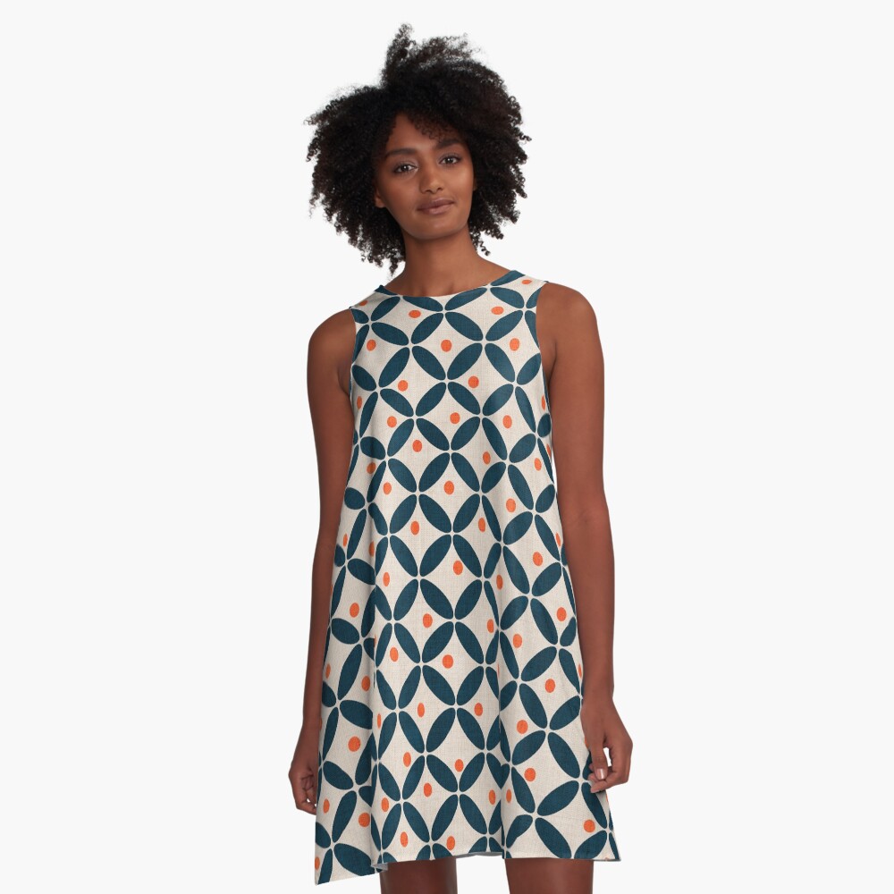 Retro Mod: Blossom A-Line Dress