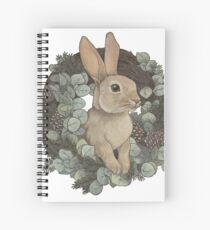 Winter Rabbit Spiral Notebook