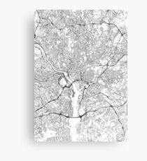 Washington map poster print wall art, District of Columbia gift printable, Home and Nursery, Modern map decor for office, Map Art, Map Gifts Canvas Print