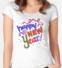 Happy New Years Women's Fitted Scoop T-Shirt