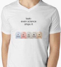 percabeth- even science ships it! Men's V-Neck T-Shirt