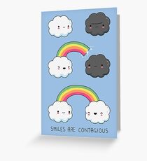 Tarjeta de felicitación Las sonrisas son contagiosas