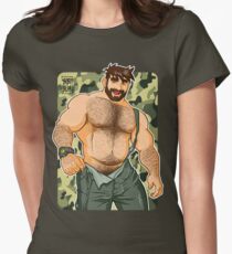 ADAM LIKES DUNGAREES - CAMOUFLAGE Fitted T-Shirt