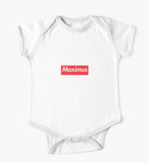 Hallo, mein Name ist Maximus Namensschild Baby Body Kurzarm